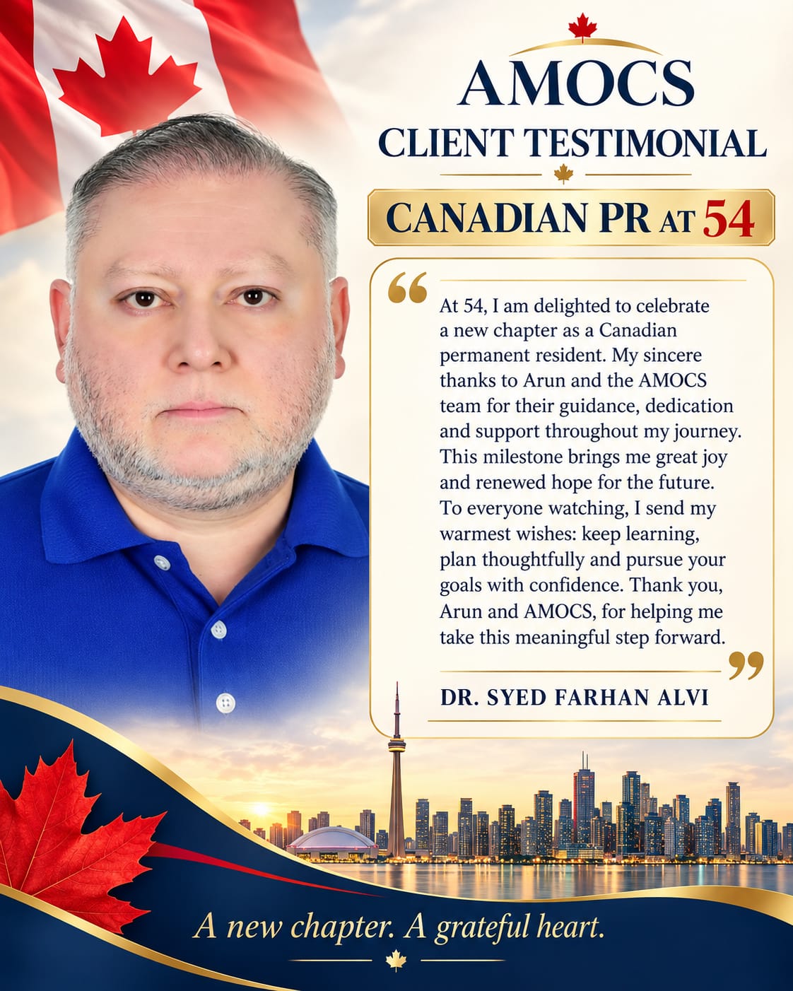 Dr. Syed Farhan Alvi — Client testimonial