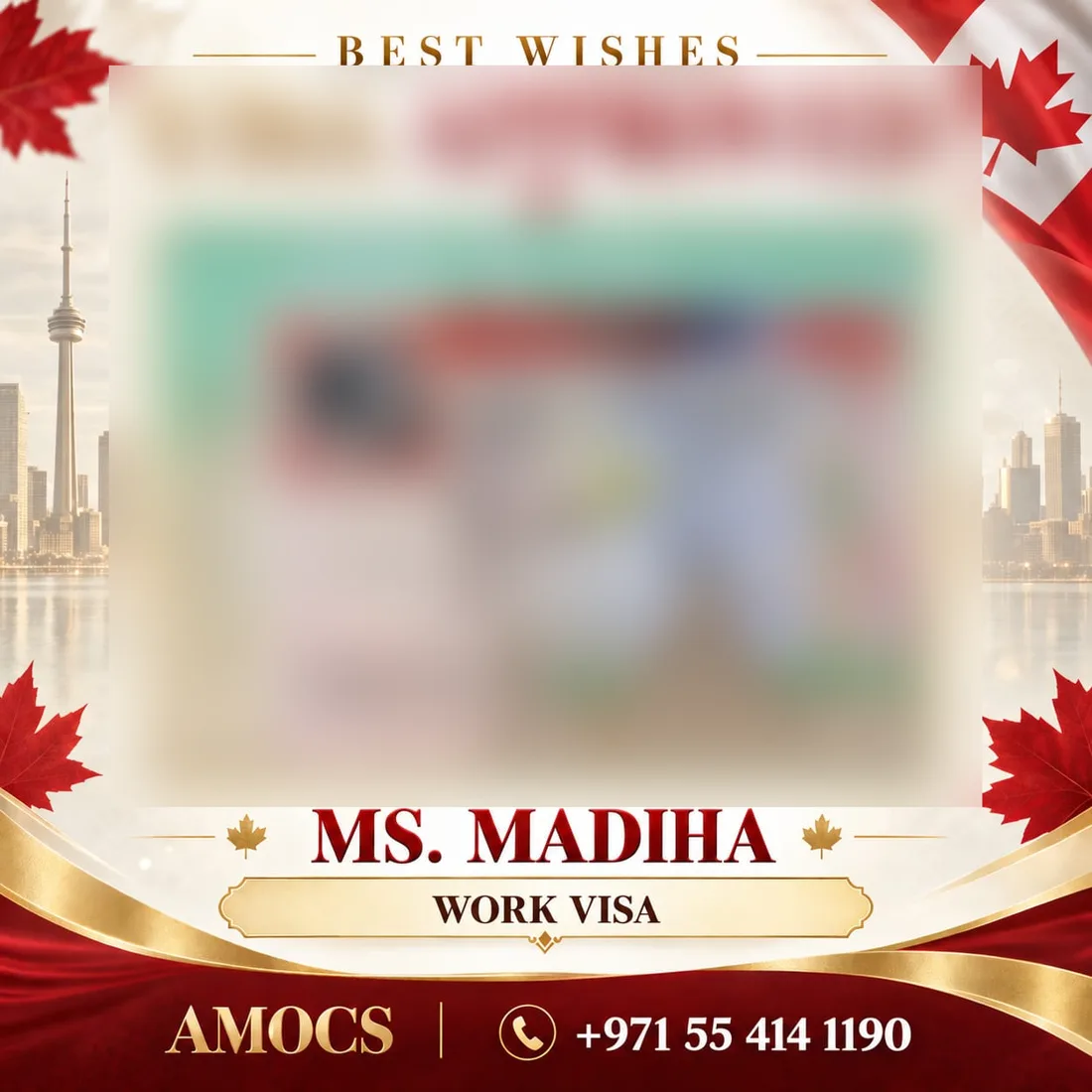 Ms. Madiha — Work visa