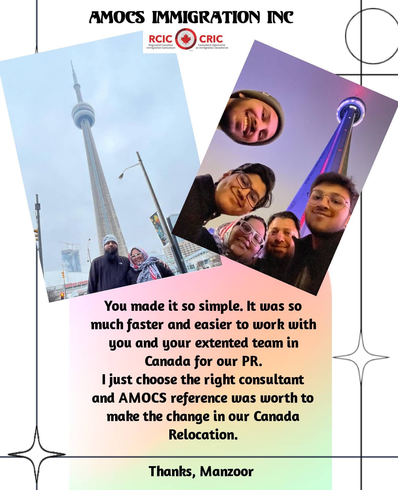Manzoor — Client testimonial